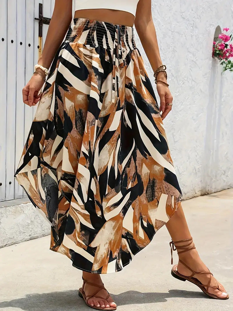 New Personalized Printed A- Line Skirt Casual All-match Tutu