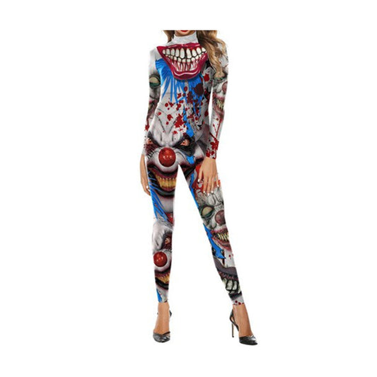 Halloween Skull Funny Slim Fit Bodysuit