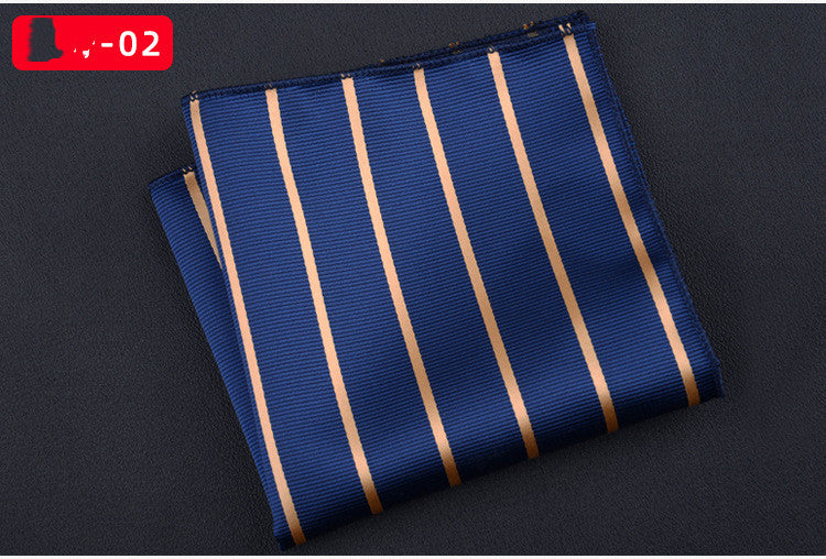 Men's Textured Retro Embroidery Jacquard Square Scarf