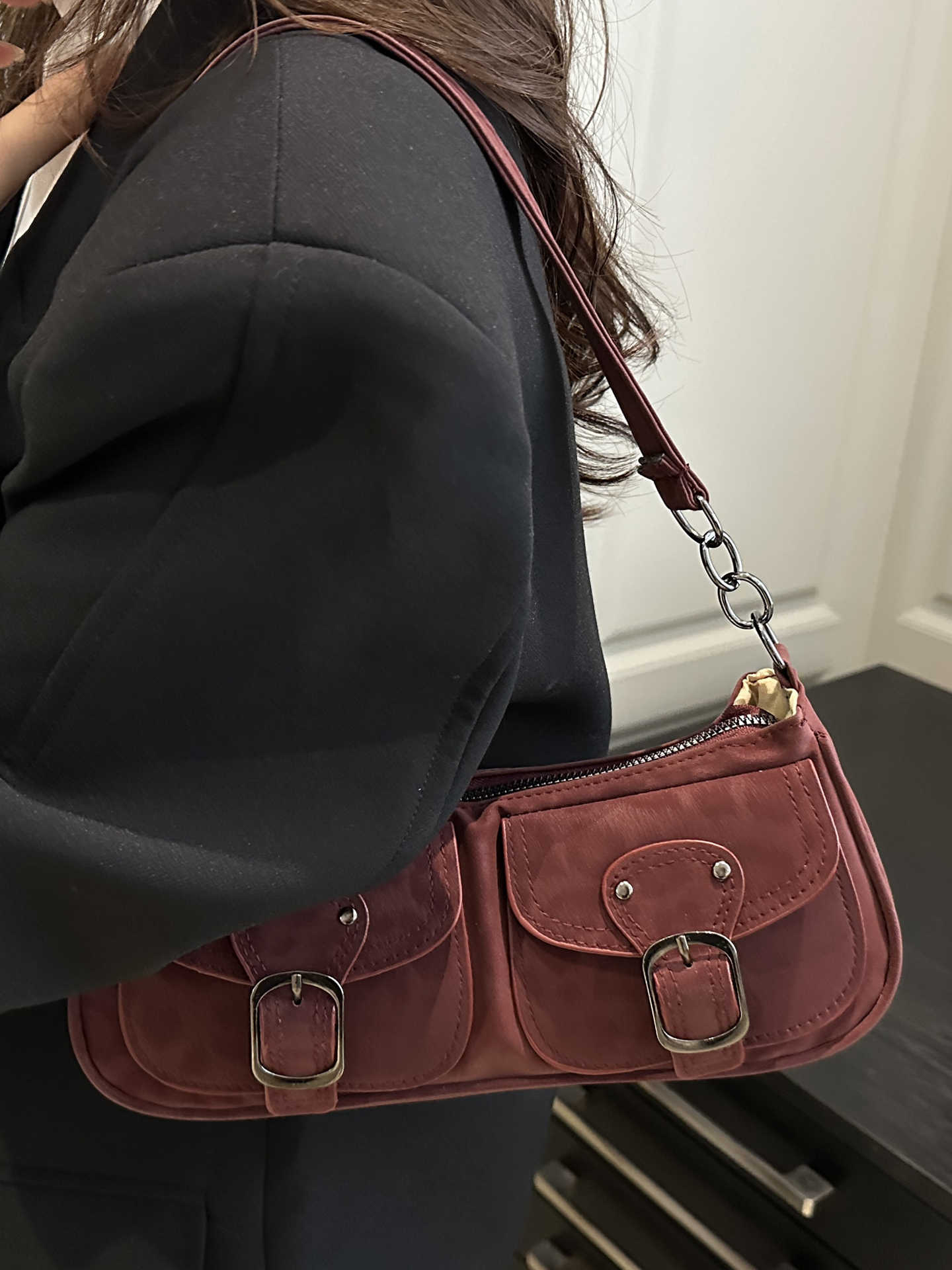 Suede Bag For Women With Large Capacity