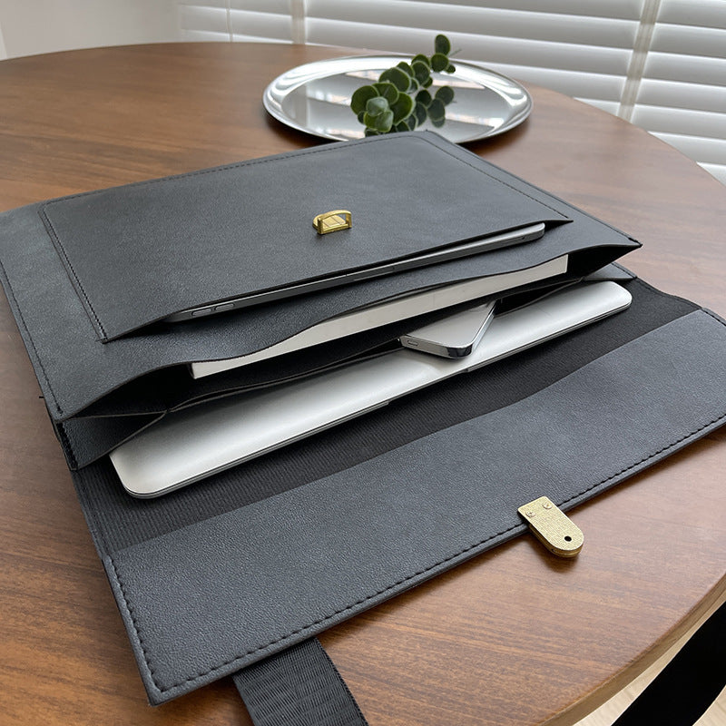 Business Leisure Laptop Handbag  Men's Pu