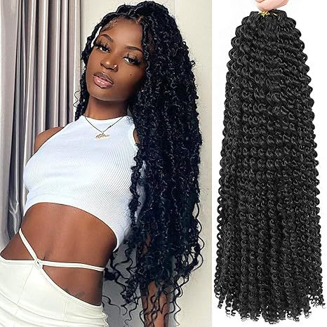 European And American Water Ripple Crochet Wig Braid Crochet Double Strand