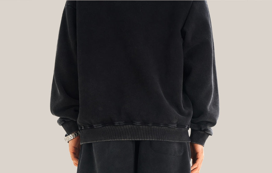 Men's Ribbon Zipper Hooded Sweatshirt