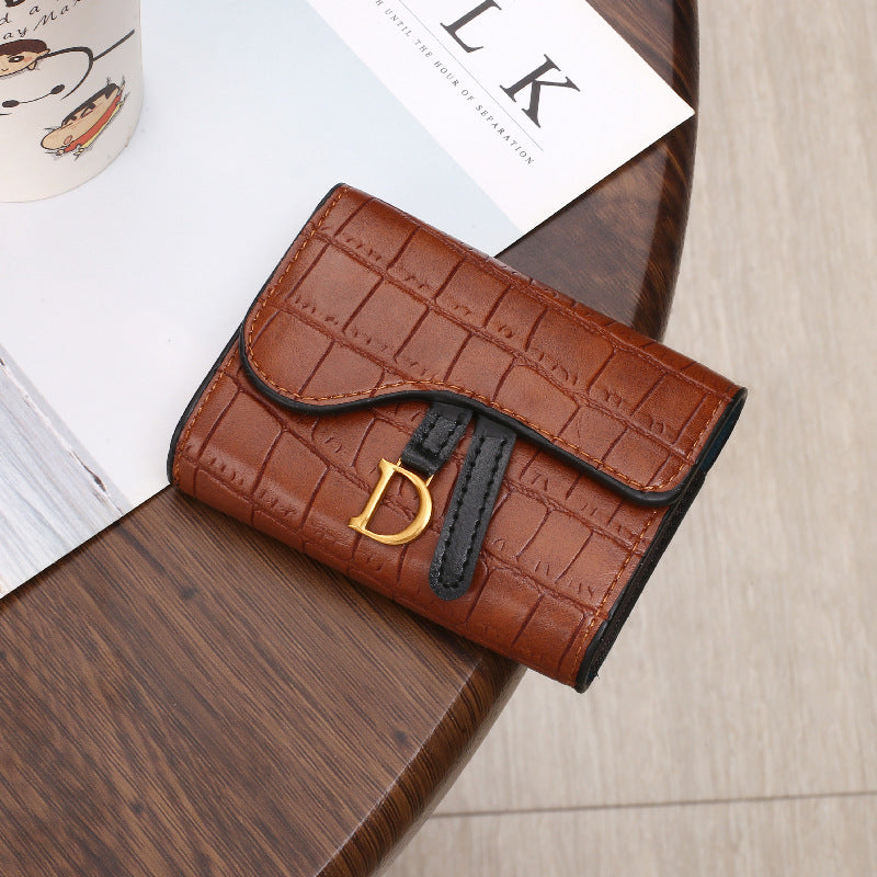 Women's Fashion D-shaped Buckle Zero Wallet