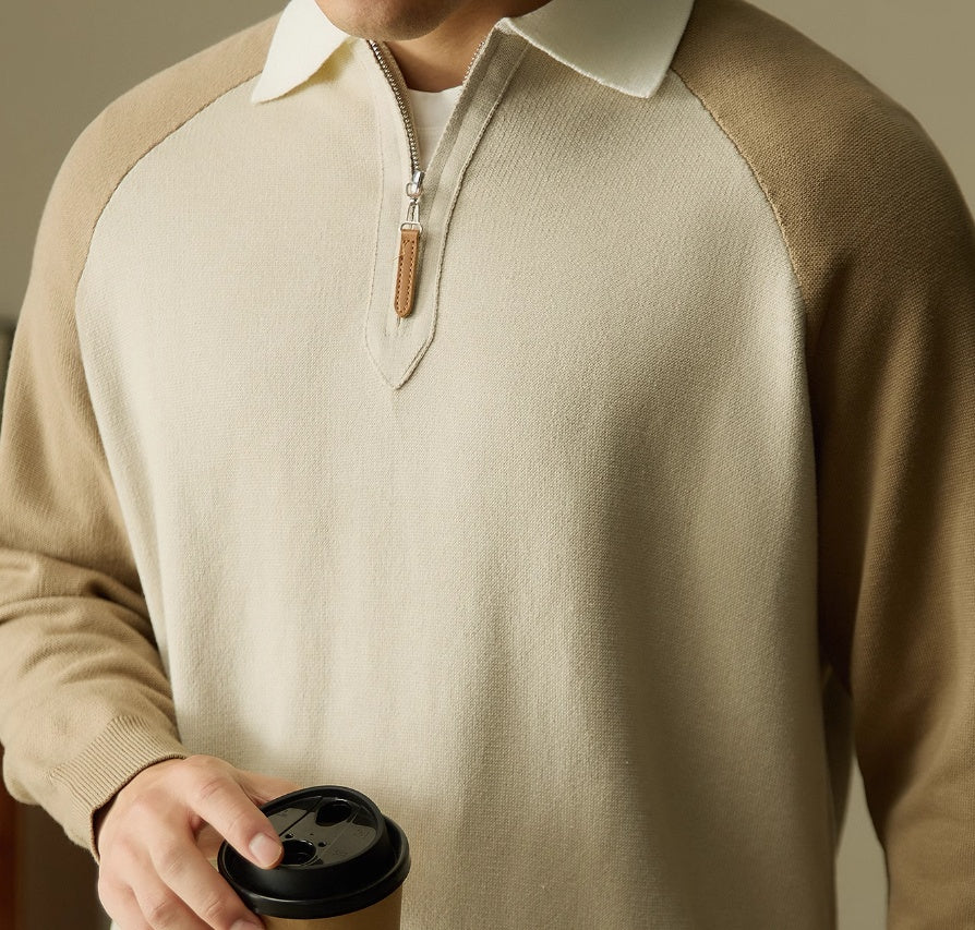 American Casual High Density Half Zipper Sweater