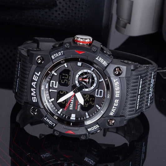 Mens Outdoor Transparent Watch With A Cool Dual-display Design
