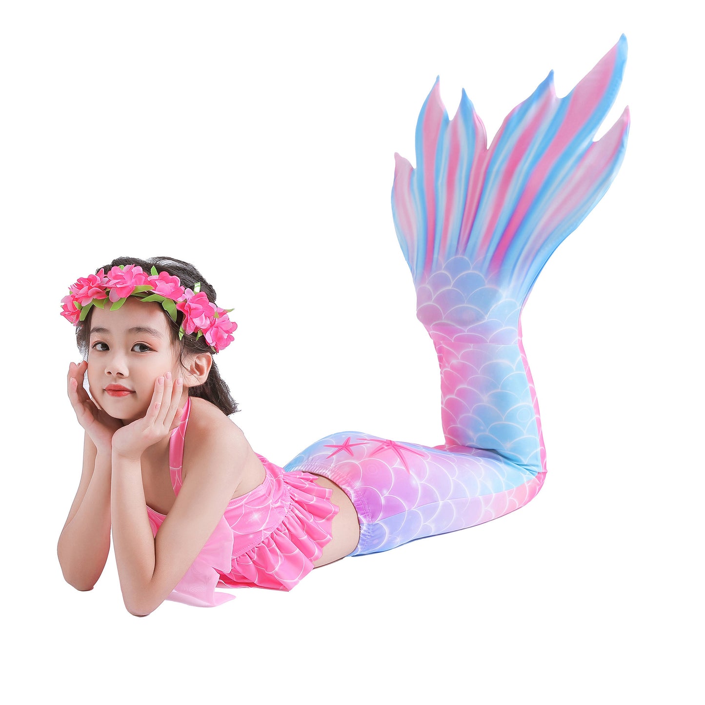 Mermaid Swimsuit Mermaid Tail Swimsuit Girls Swimwear Set Kids Onsen Swimsuit