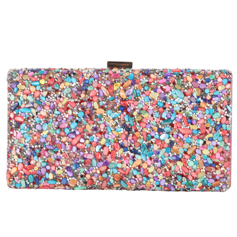 Women's Diamonds Bag High Sense Banquet Dress Garment Bag