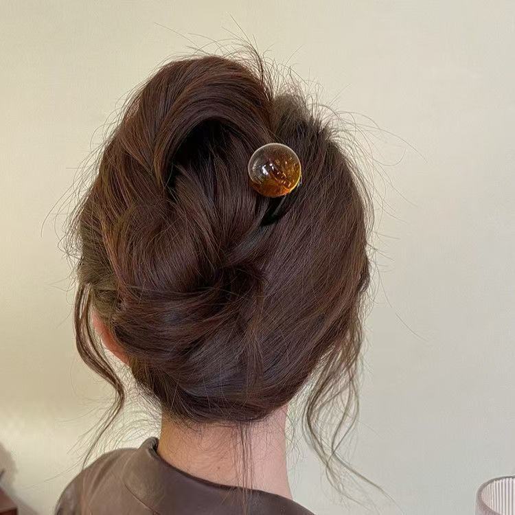 Ball Retro Simple U-shaped Hair Pin Headdress Barrettes