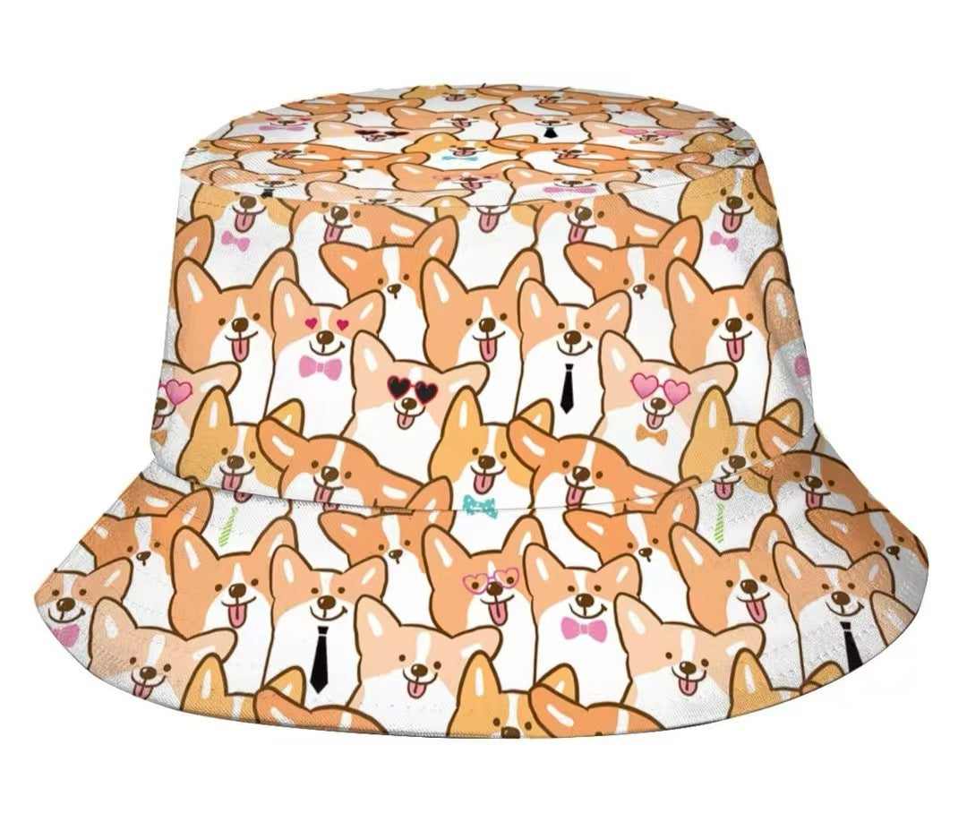 Creative Pattern Series Double-sided Wear Sunshade Breathable Bucket Hat