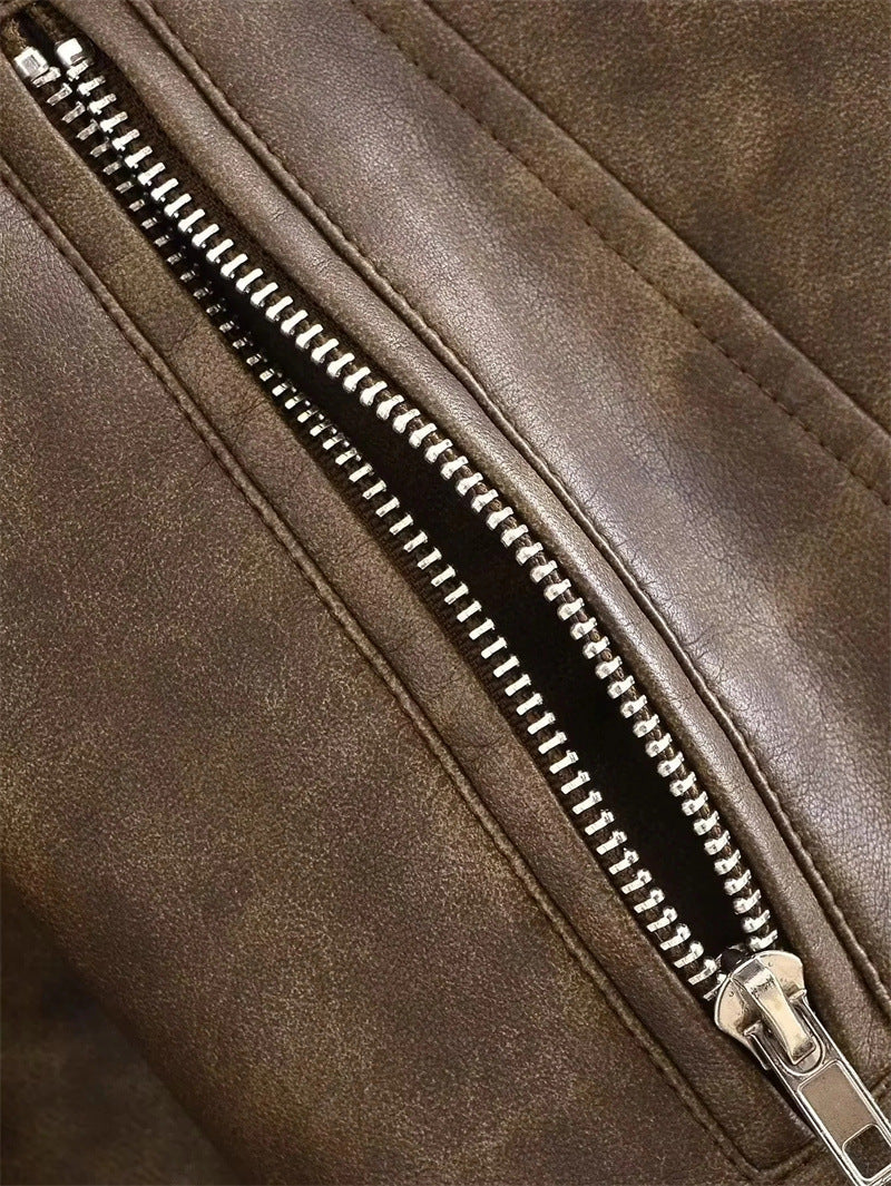Módní úzká halenka s páskem na zip