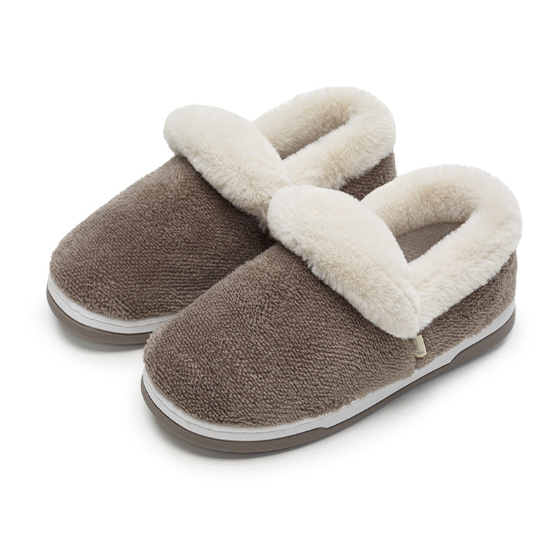 Women's Waterproof Cotton Slippers Autumn And Winter Thick Bottom