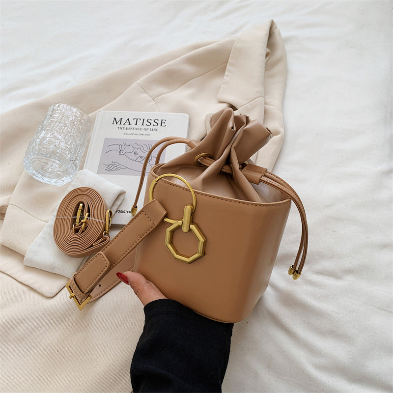 Bucket Casual Western Style Versatile Simple Shoulder Bag