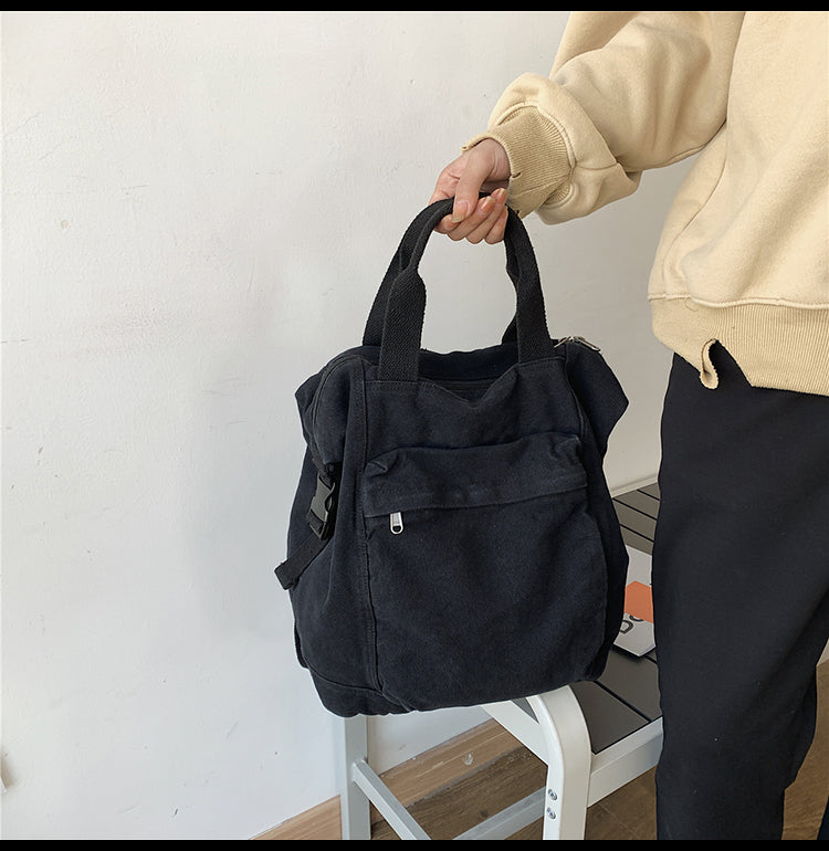 Sense Of Mori Lazy Wind Canvas Versatile Backpack