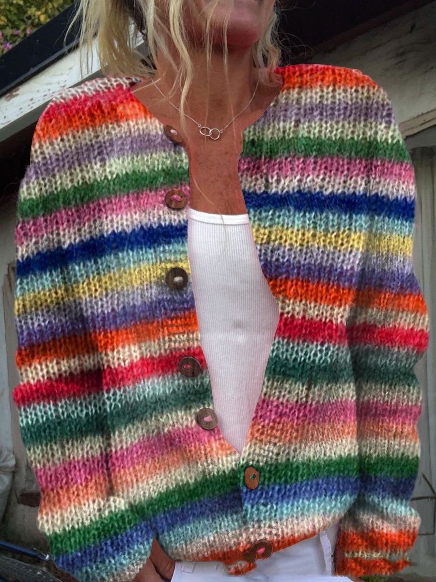 Cardigan Knit Coat Fashion Women's Dress