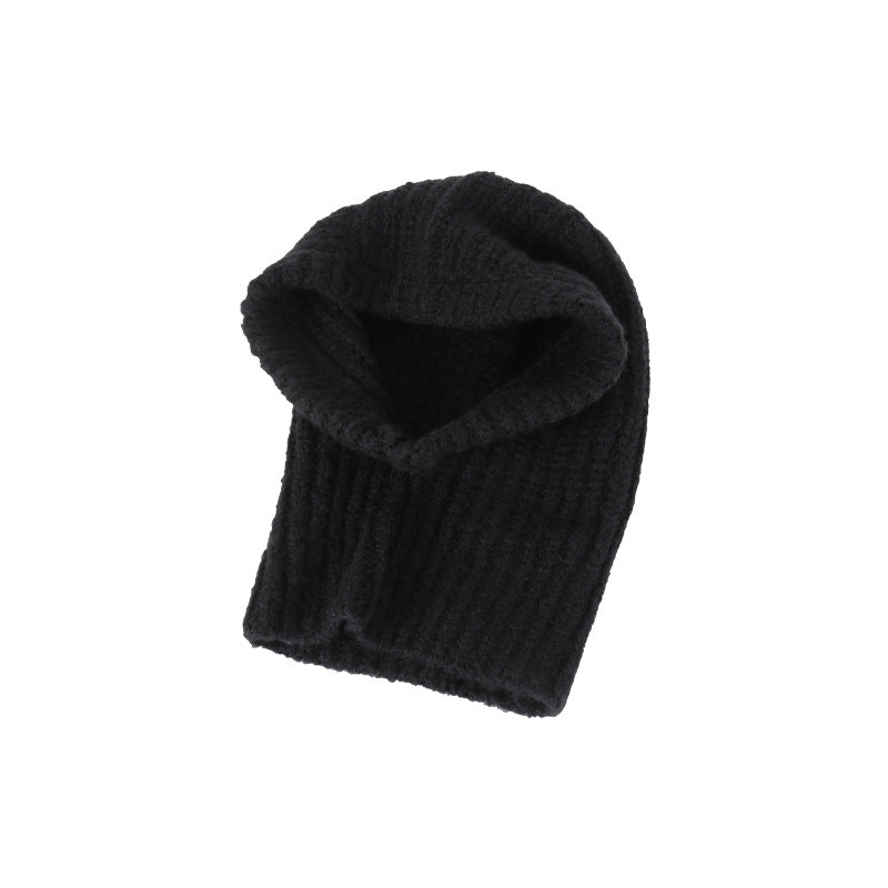 Warm Woolen Hat Scarf One Female Winter Earflaps Knitted Hat