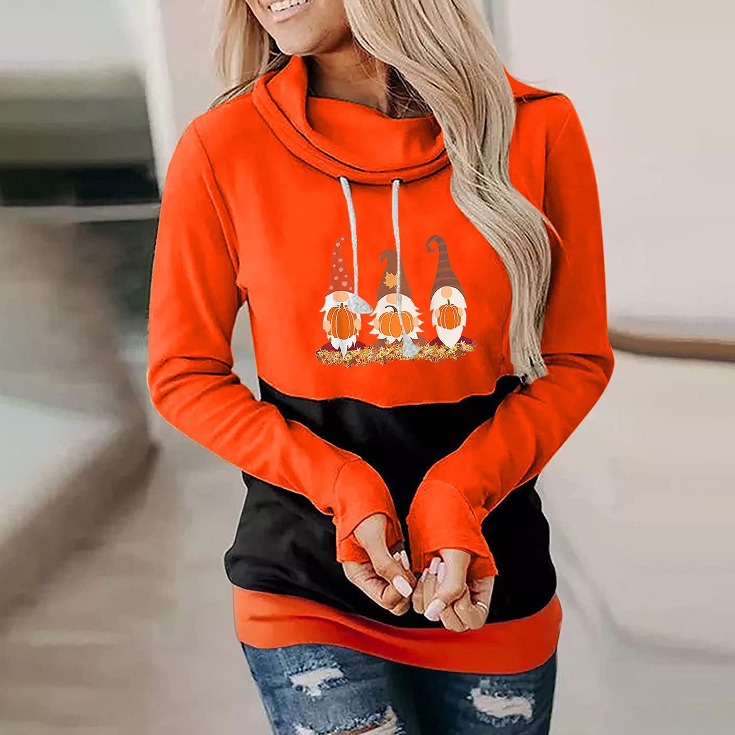Europæisk og Amerikansk Dametøj Løs Sweater