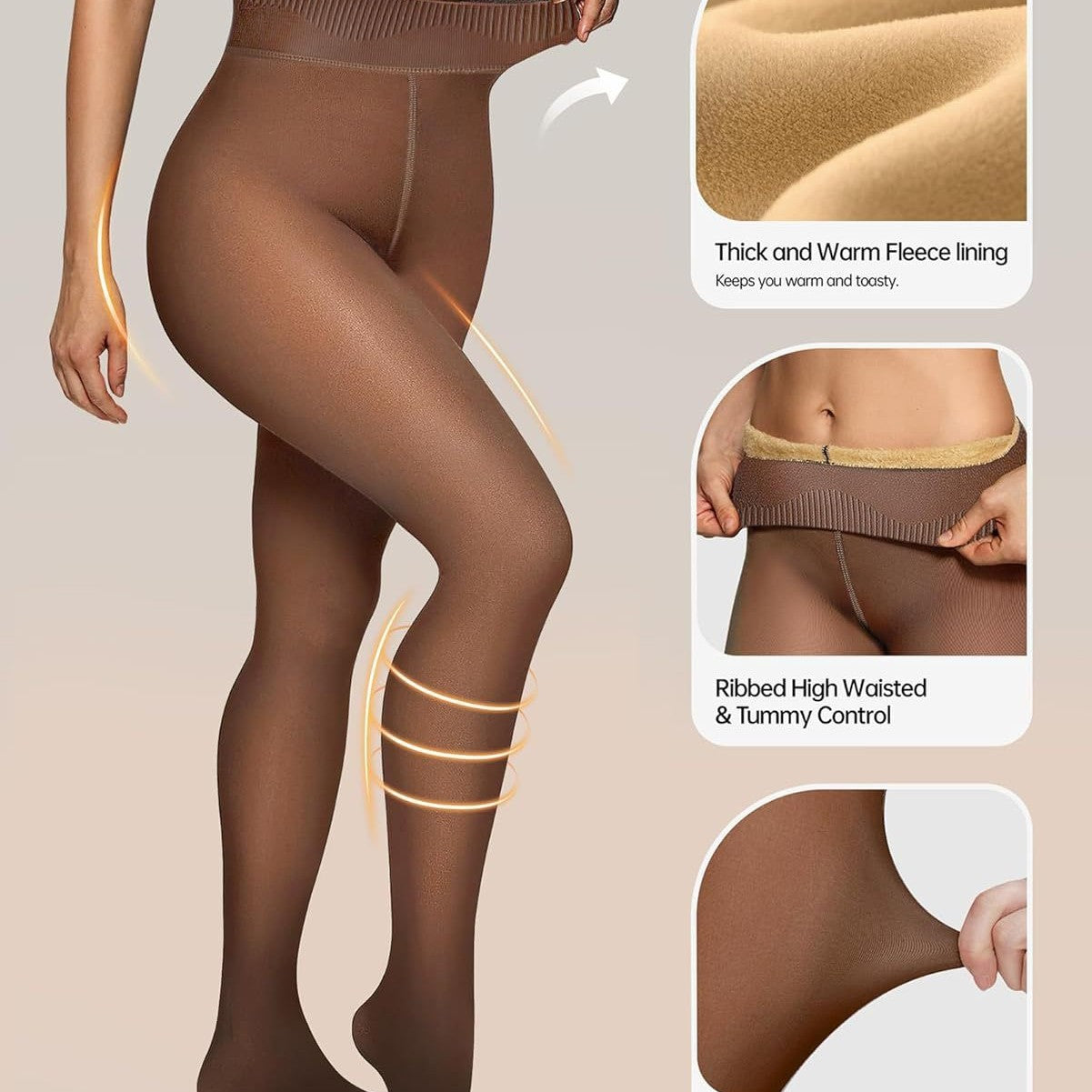 Black See-through Plus Size Women's Leggings