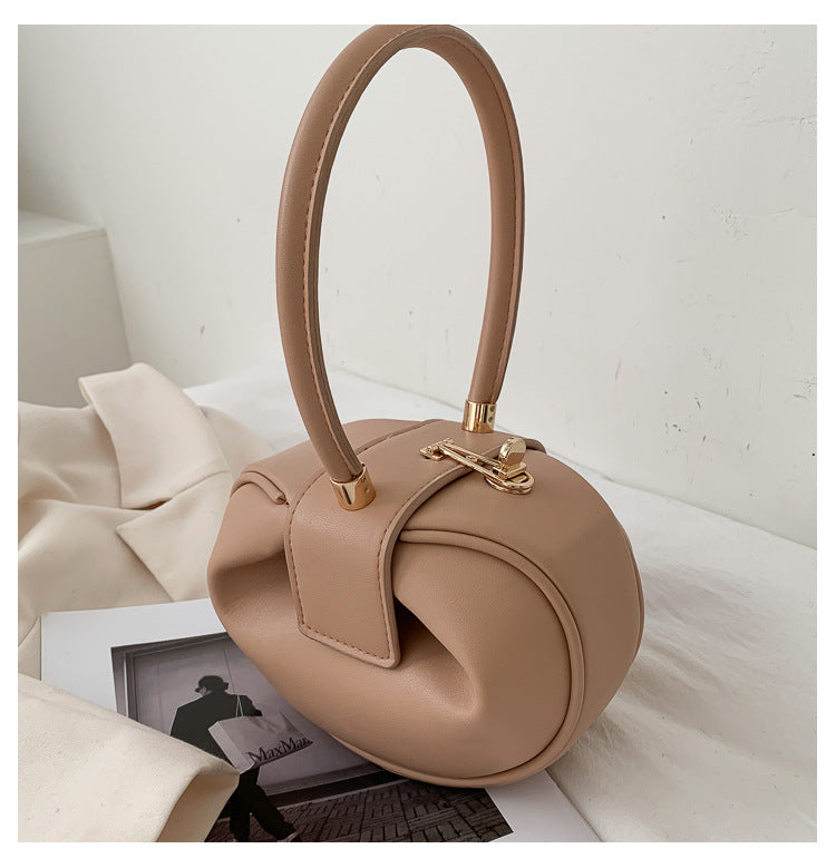 One Shoulder Crossbody Bag Soft Face Small Round Ball Shaped