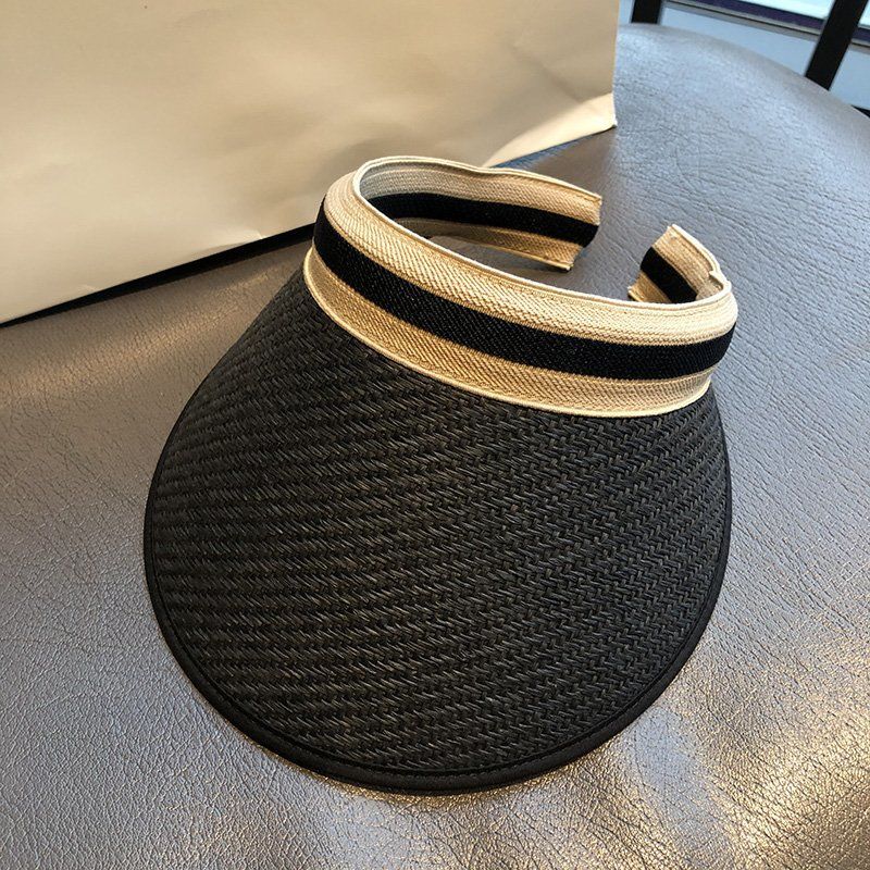 High Quality Shade Straw Plaid Sun Hat