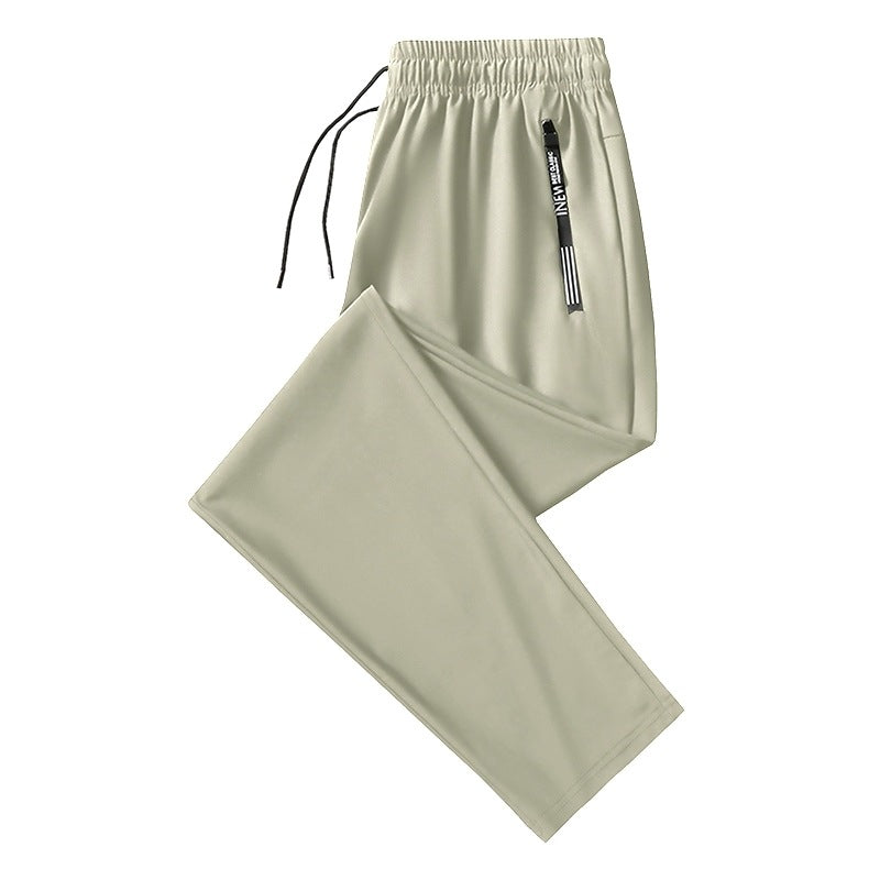 Men's Summer Thin Ice Silk Quick-drying Running Casual Pants Loose
