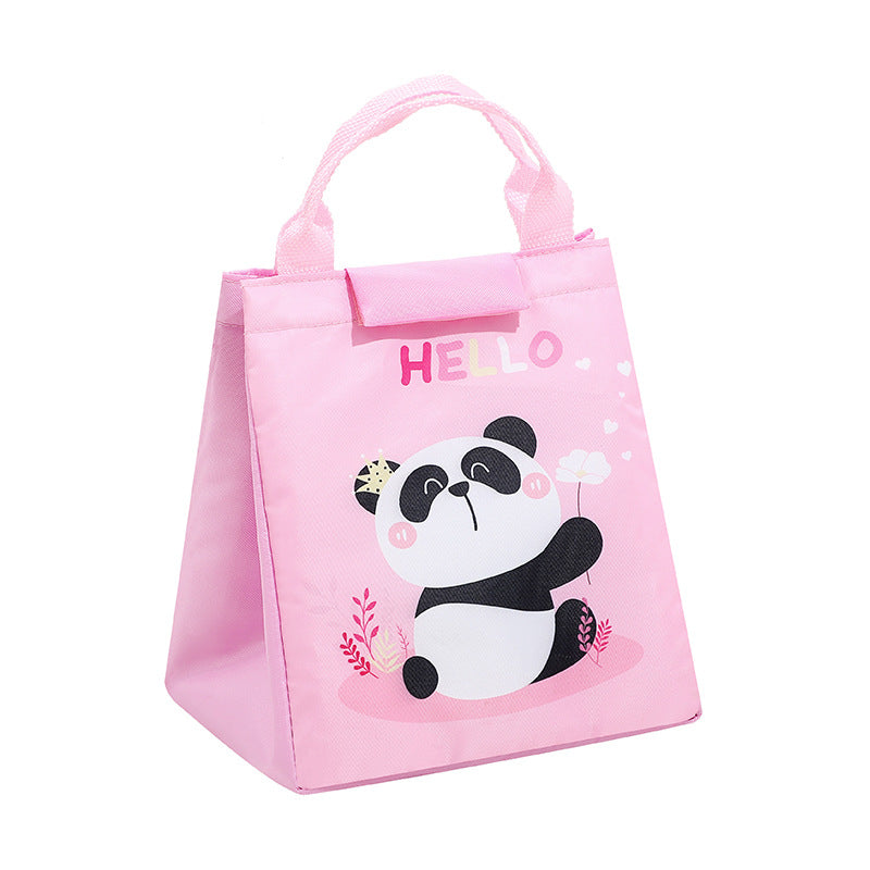 New Cartoon Student Lunch Bag Oxford Cloth Insulation