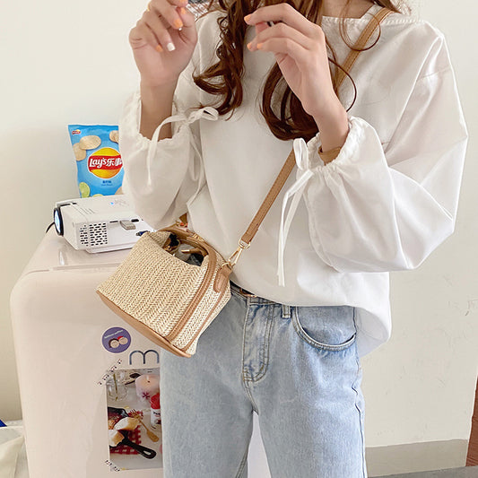 Straw Woven Small Bag Casual Women's Bag Portable
