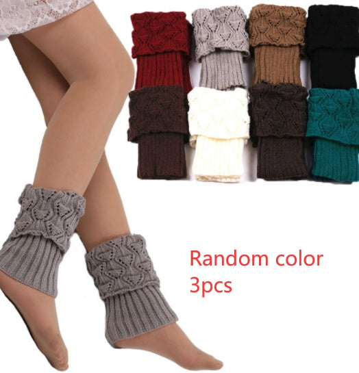Hollow leg boot cover woolen leg cover warm decoration