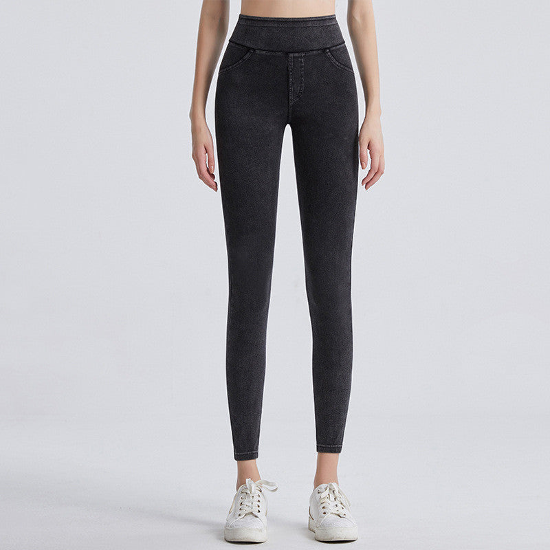 Women's High Waist Abdomen Tight Hip Lifting Yoga Leggings
