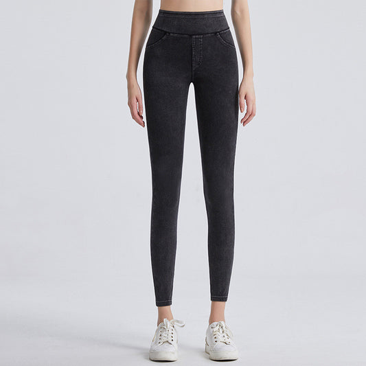 Women's High Waist Abdomen Tight Hip Lifting Yoga Leggings