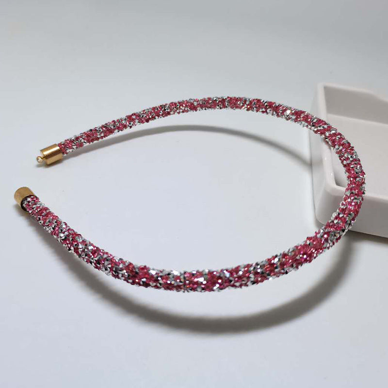 Rhinestone Super Flash Hair Band Wild Temperament Simple Headband Hairpin
