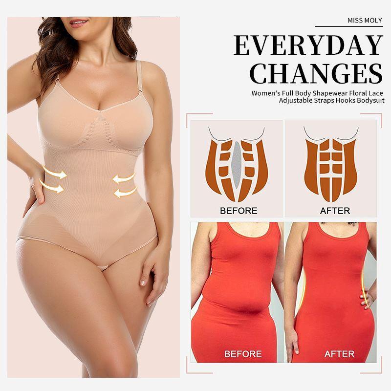Women's Thin With Shoulder-straps Solid Color Belly And Waist Shaping Jumpsuit