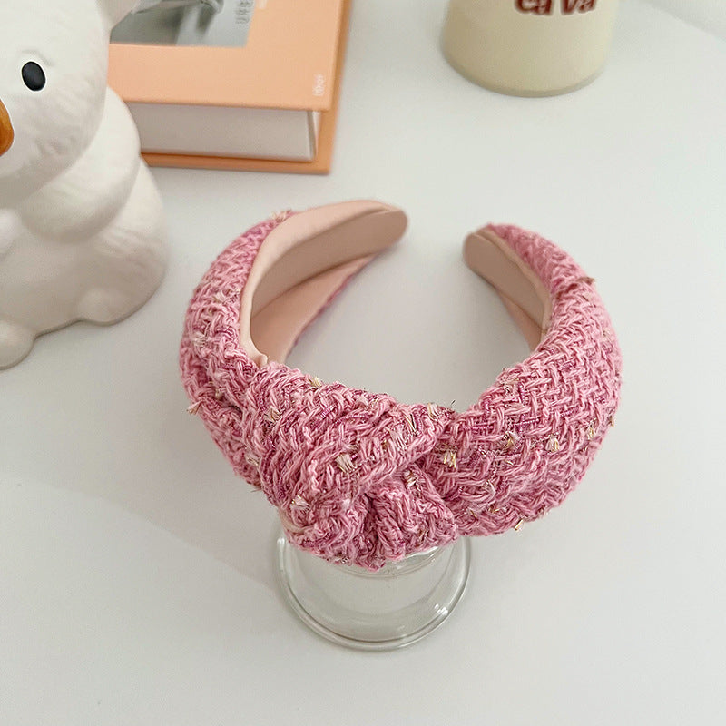 Fashion Retro Korean Type Classic Style Woolen Knotted Headband