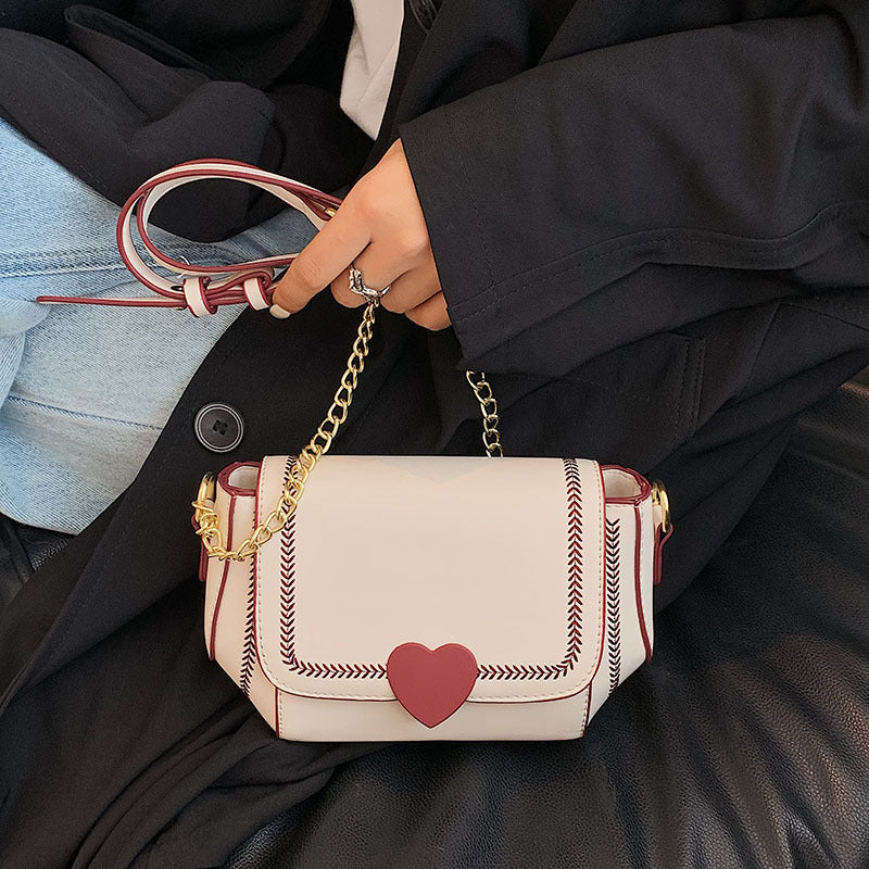 High Sense Of Niche Design Chain Cross Shoulder Love