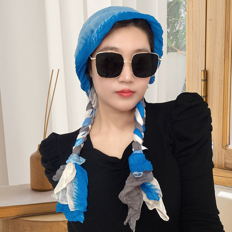 Hand-woven Hair Braid Scarf Girls Fashion Thin Scarf
