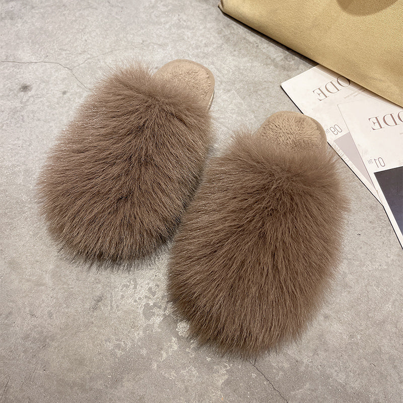 Women's Home Indoor Soft Bottom Non-Slip Plush Slippers