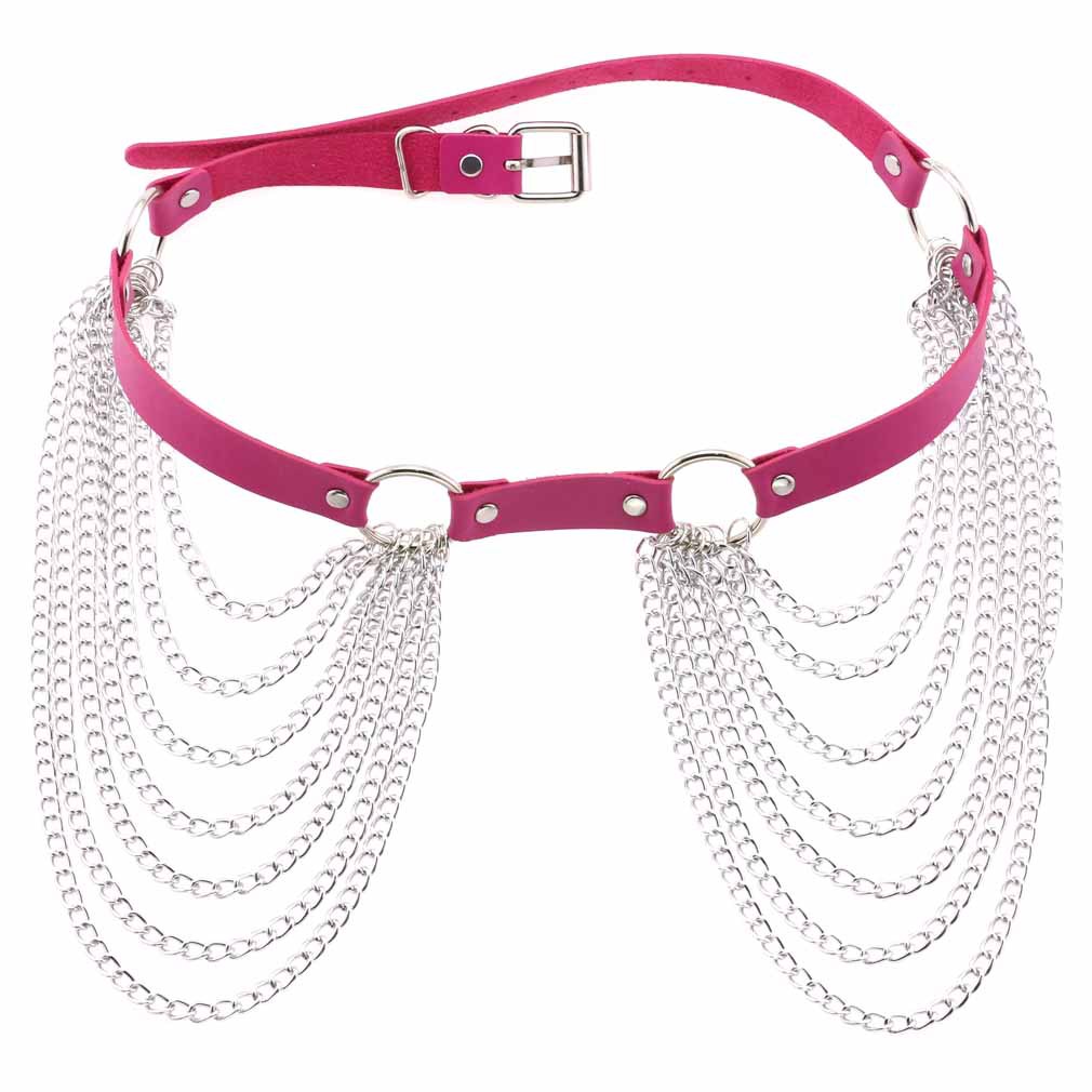 Chain tassel belt