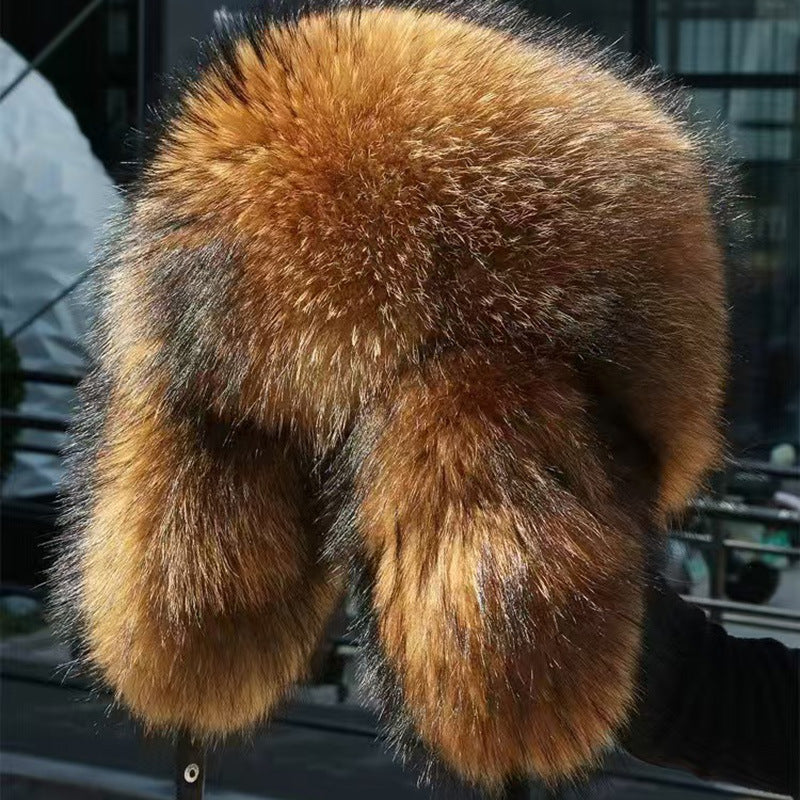 True Fox Fur Lei Feng Full With Hat