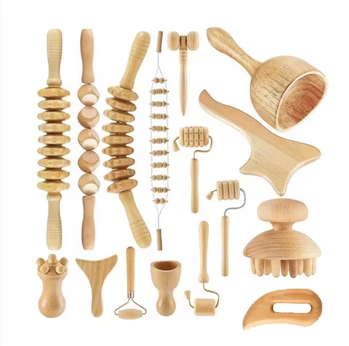 Solid Wood Dice Type Sinew Stick Household Meridian Dredging