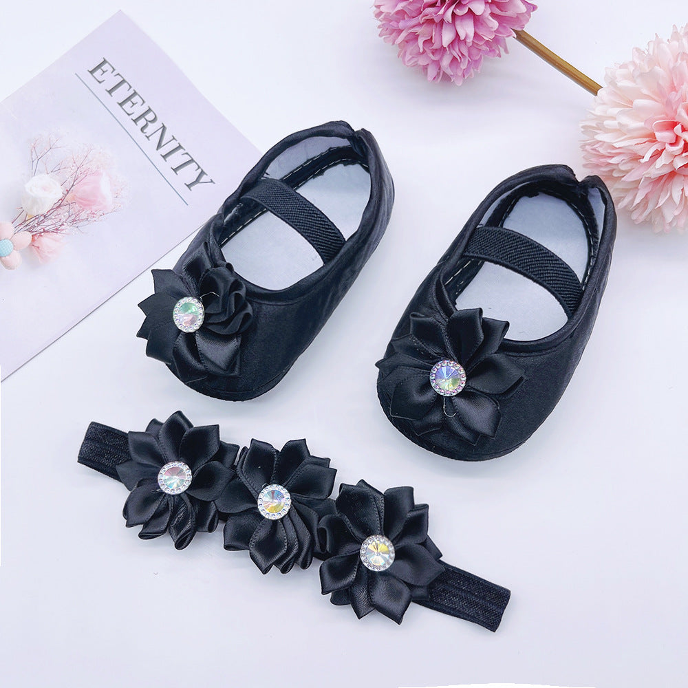 Spring And Autumn New Baby Princess Shoes 0-1 Years Old Baby Shoes Cloth Bottom Pumps 3-5-8-9-10 Months Toddler Shoes