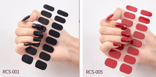 Simple waterproof nail stickers