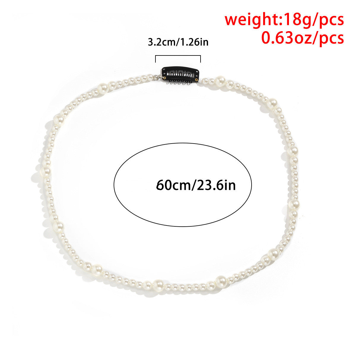 Hip-hop Trend Geometric Pearl Braided Hair Accessories