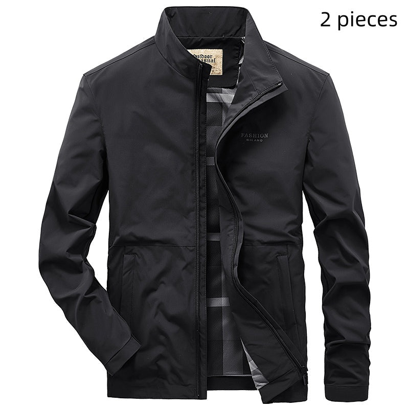 Loose Casual Stand Collar Jacket Men's Top