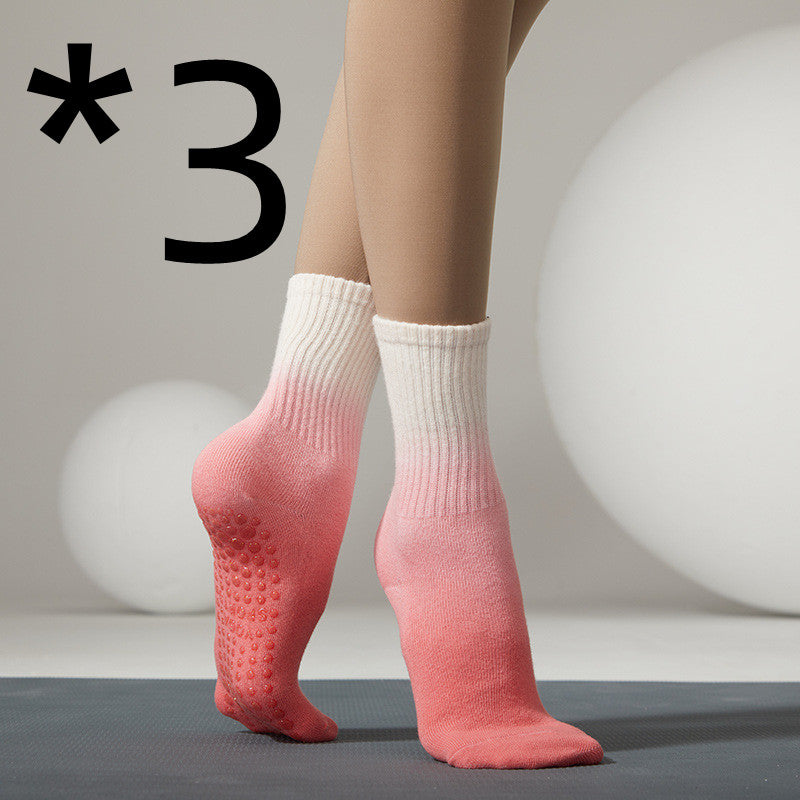 Women's Fashion Tie Dye Anti-Slip Mid Tube Socks
