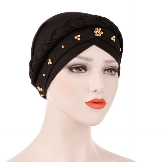 Women's Fashion Tie Dye Brushed Milk Silk Bandana Hat
