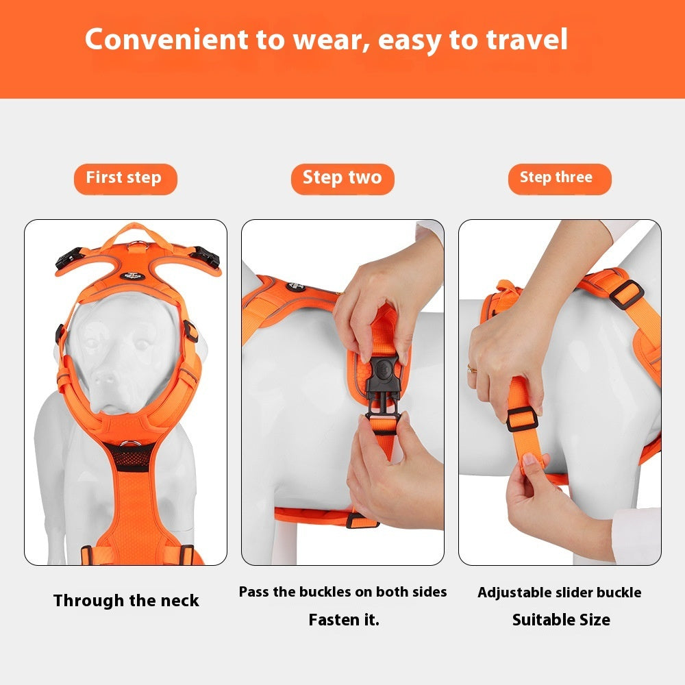 Dog Hand Holding Rope Vest Reflective
