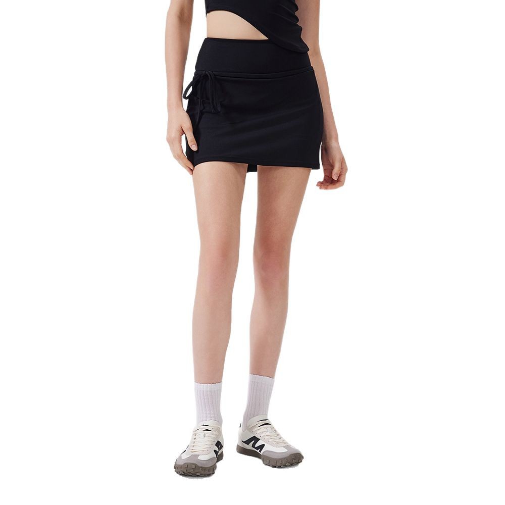 Women's Simple A- Line High Waist Running Sports Skirt