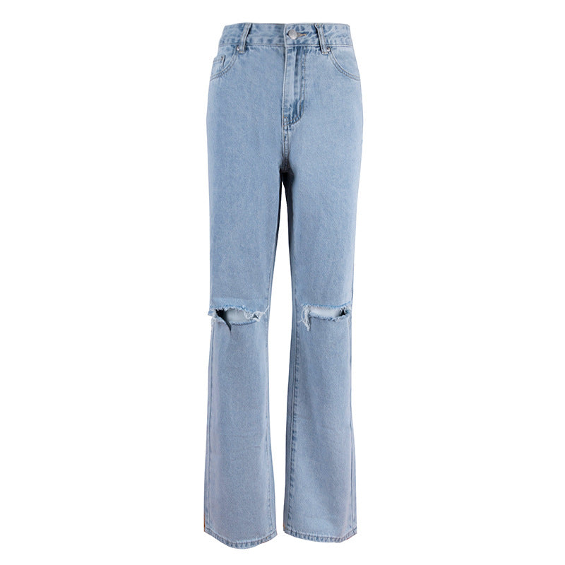 Ins Pendler Blå Bomuldsdenim Jeans til Kvinder