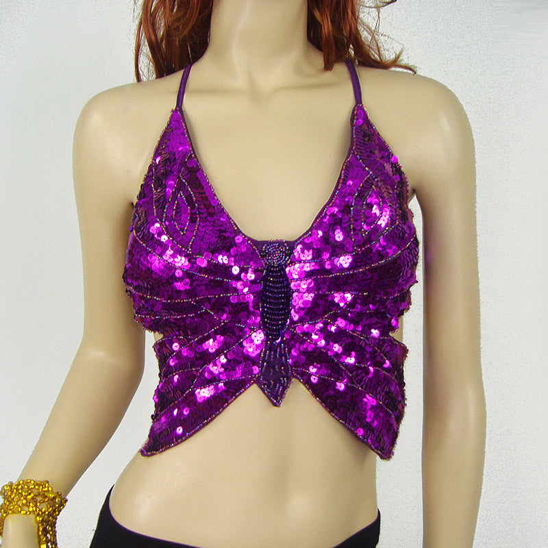 Belly Dance Sequin Butterfly Bra DS Nightclub Stage