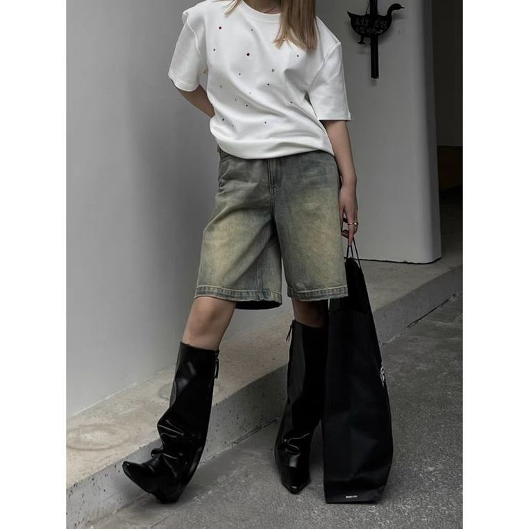 Loose-fitting Wide-leg Slim-fit Straight Pants